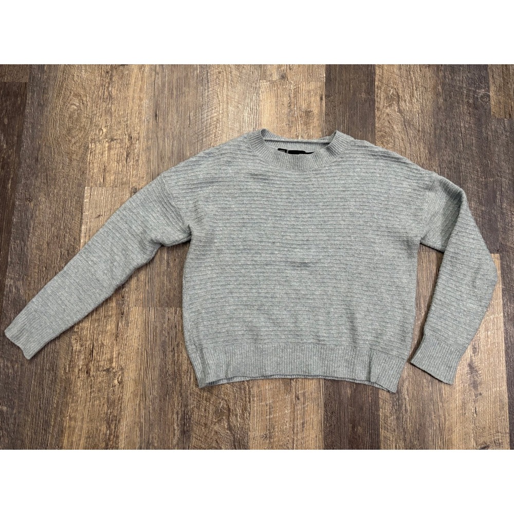 Vero Moda VMDOFFY Light Blue Ribbed Knit Crewneck Sweater XS